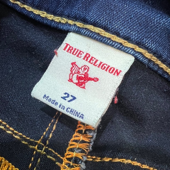 Like New! [True Religion] Jennie Curvy Mid Rise Dark Skinny Jeans | 27 Small 4 - Picture 5 of 16